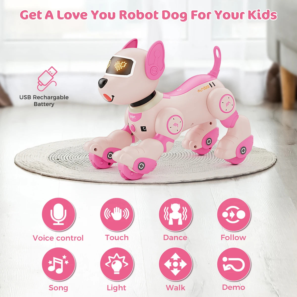 Robot Dog Toy for Kids Voice RC