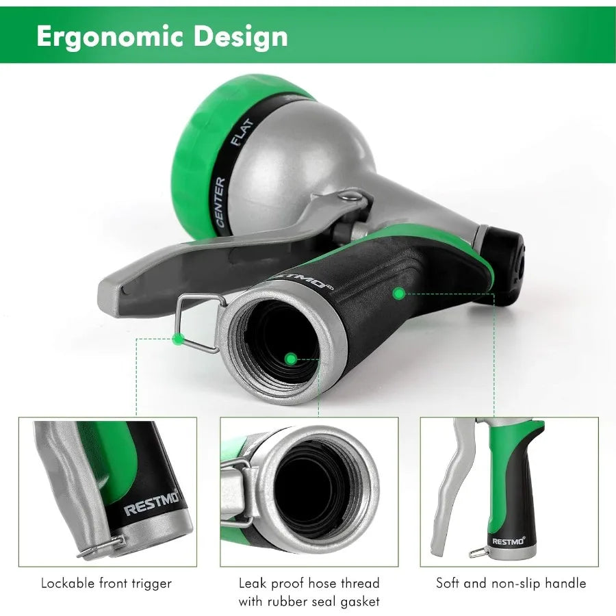 Garden Hose Nozzle Heavy Duty Metal Water