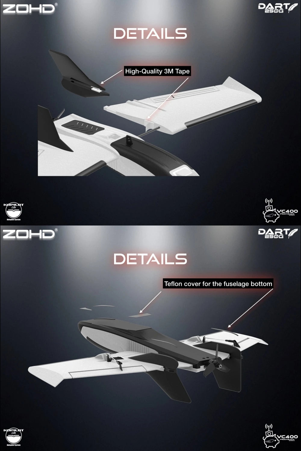 Sub-250 grams Sweep Forward Wing Airplane
