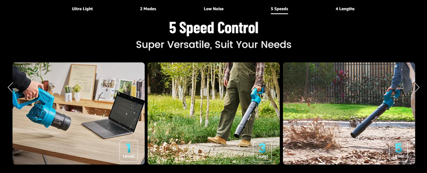 Seesii Electric String Trimmer Leaf Blower Combo
