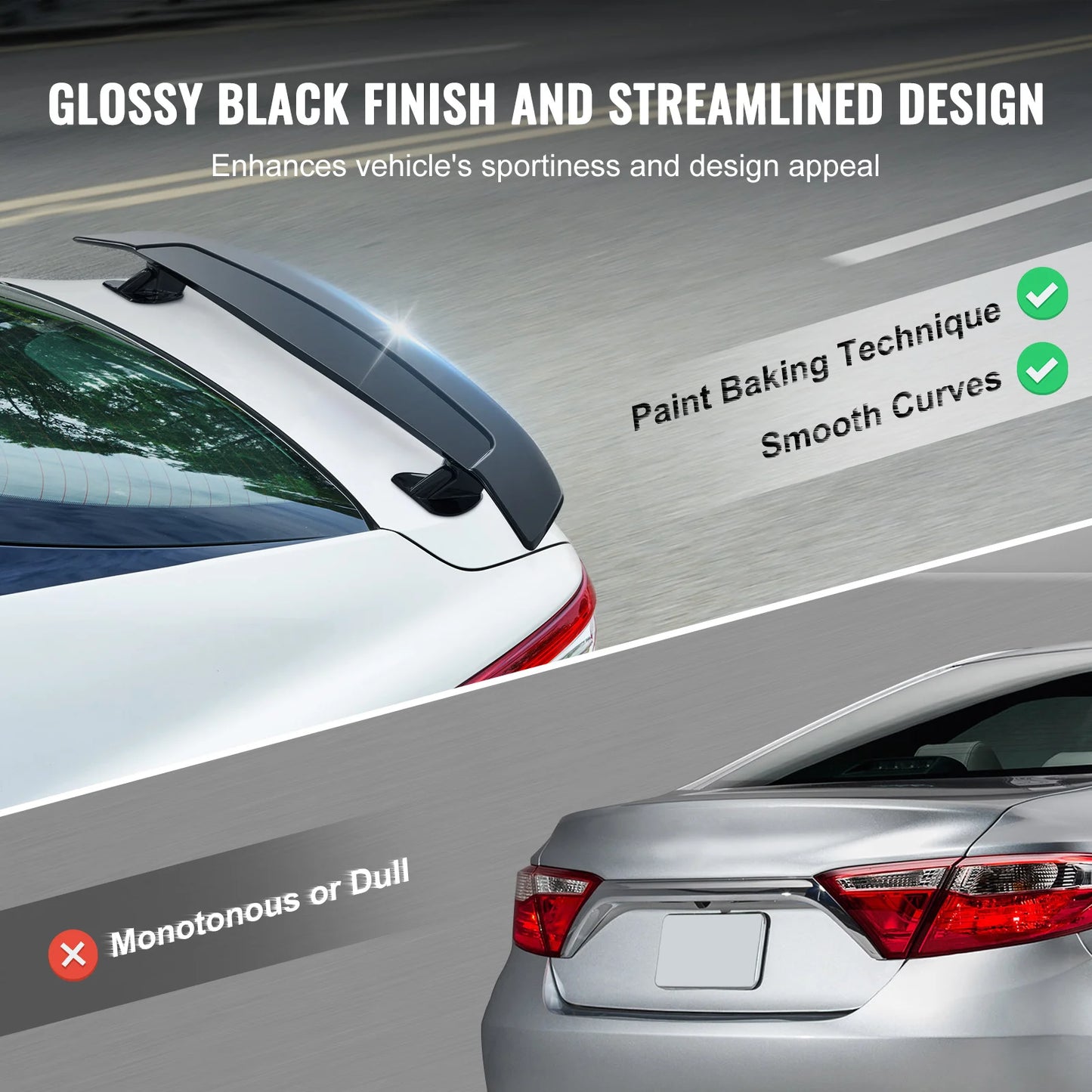 VEVOR GT Wing Car Spoiler 46.3 Universal Spoiler