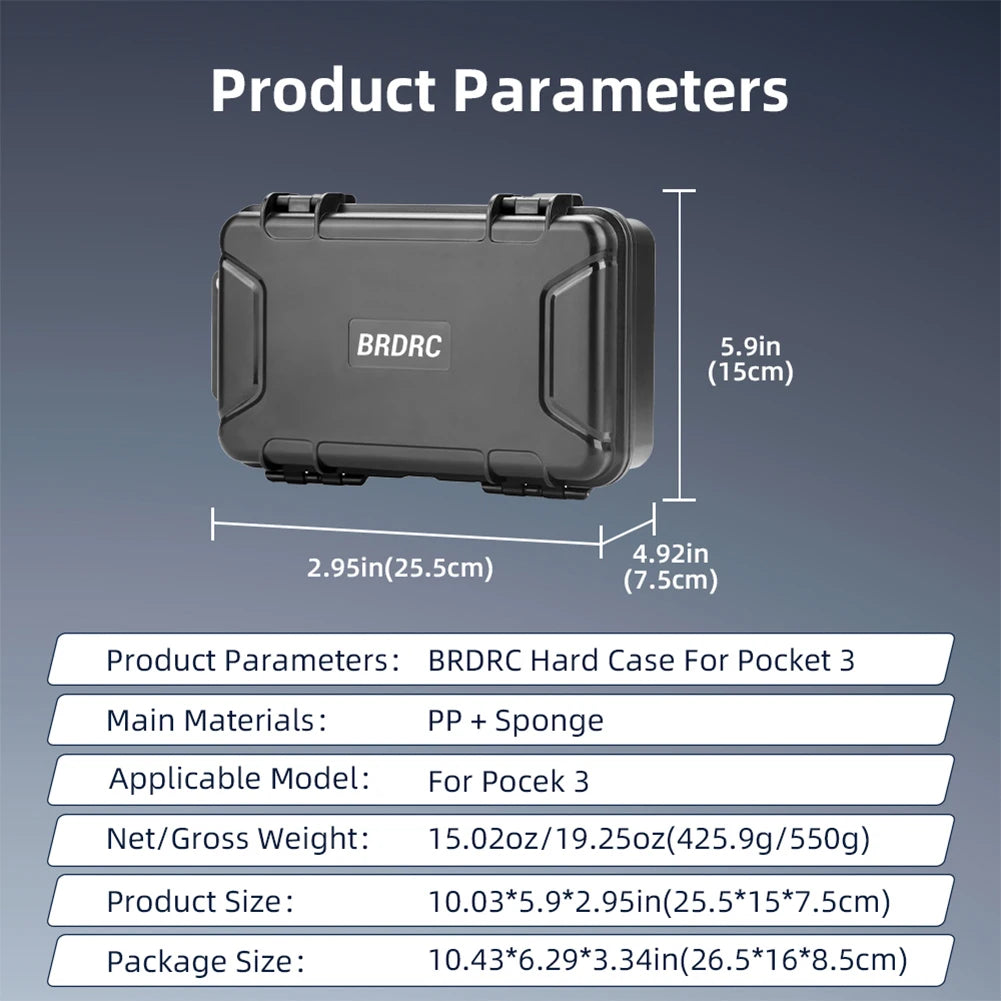For DJI Osmo Pocket 3 Hard Case Hard