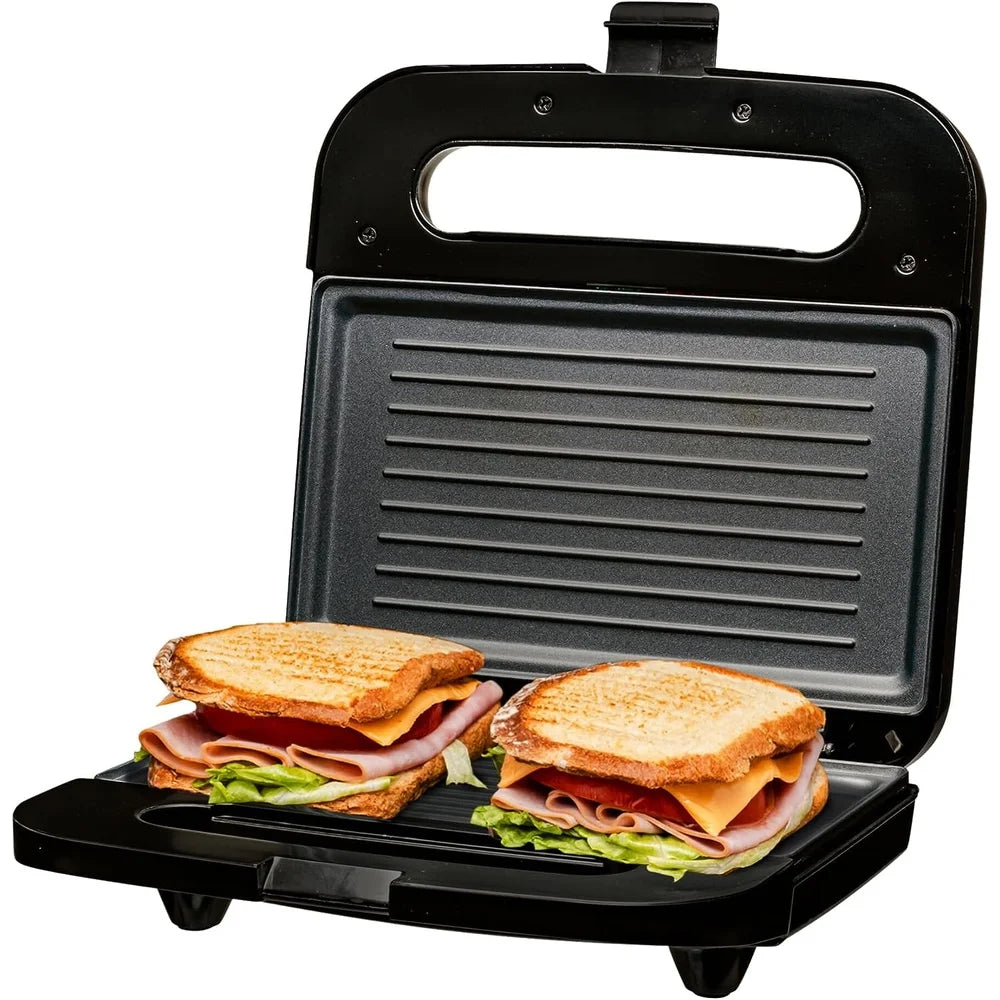 Electric Panini Press Grill Nonstick Plates