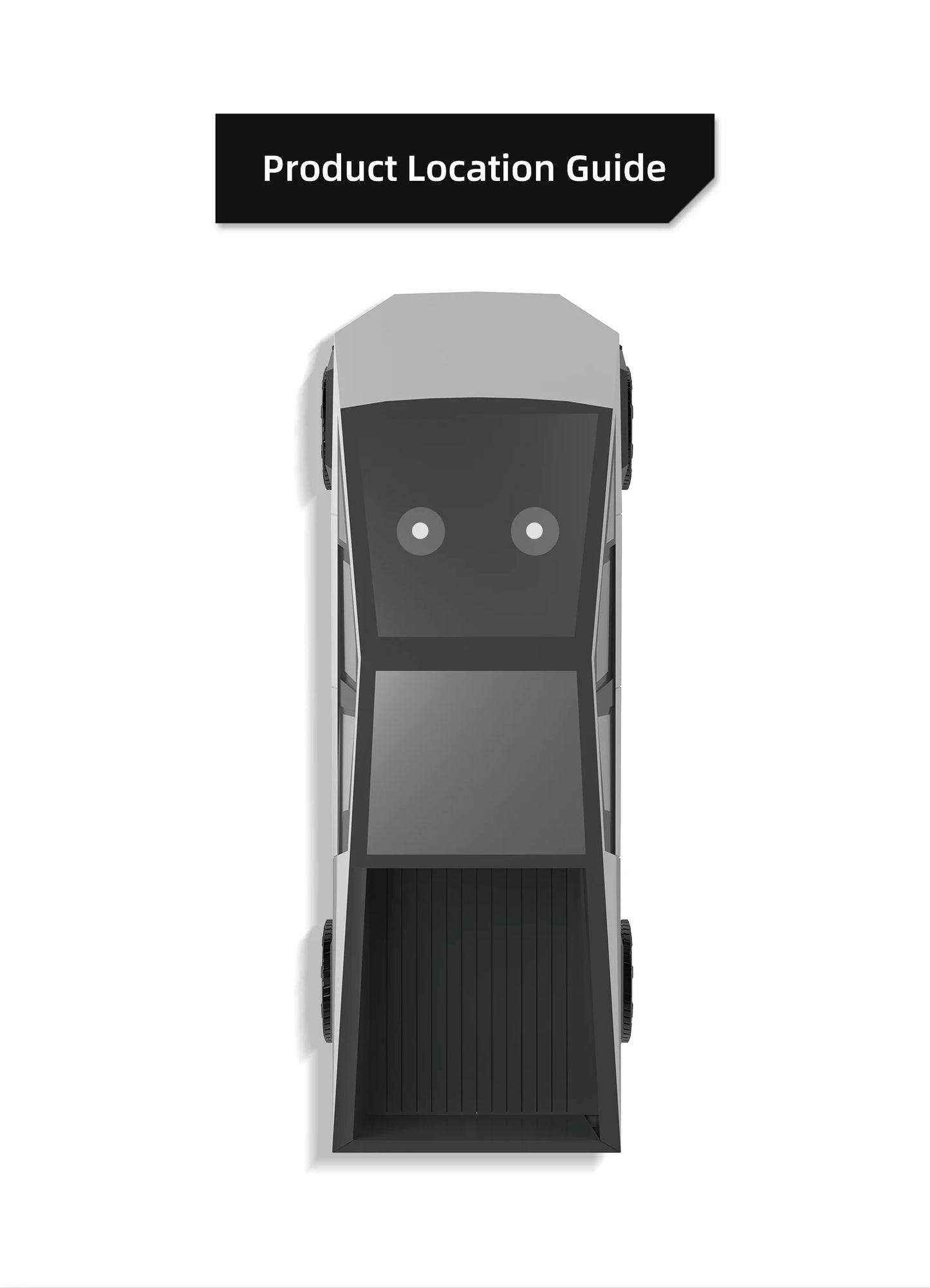 for Tesla Cybertruck Under Seat Storage Box