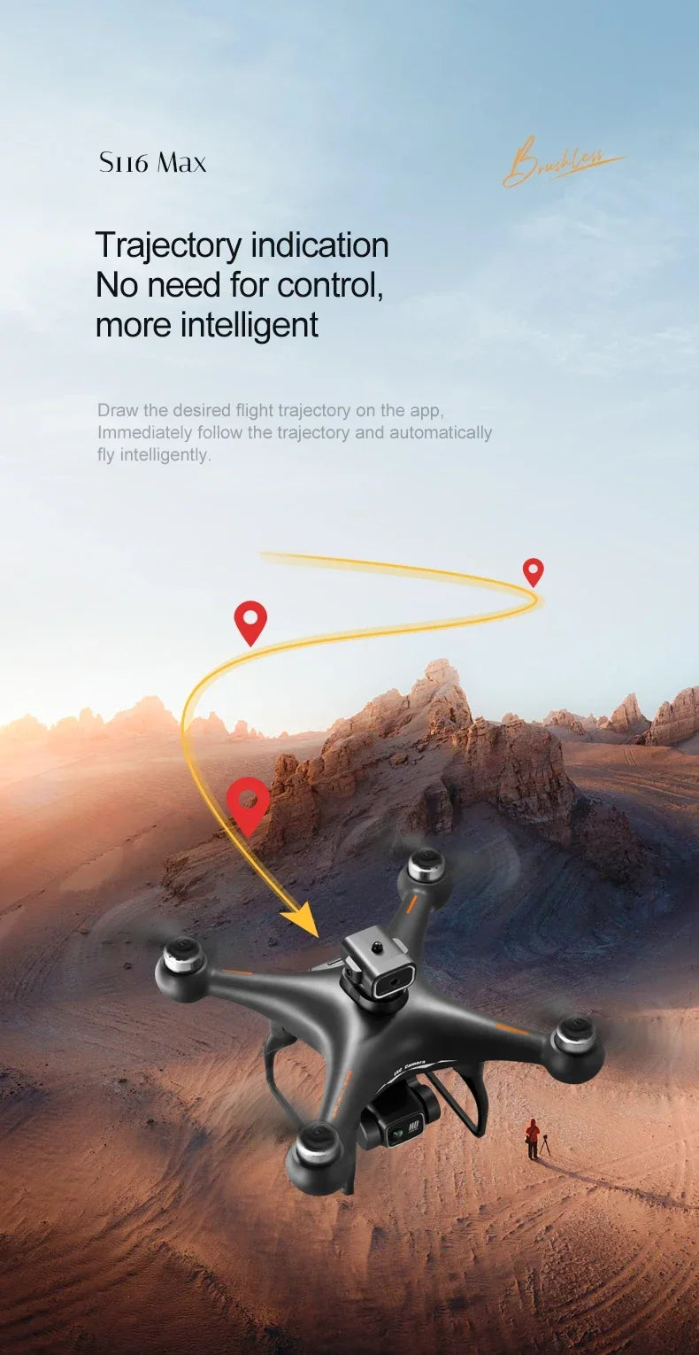 MAX Drone Professional 3 Batteries 8K Dual Camera Optica