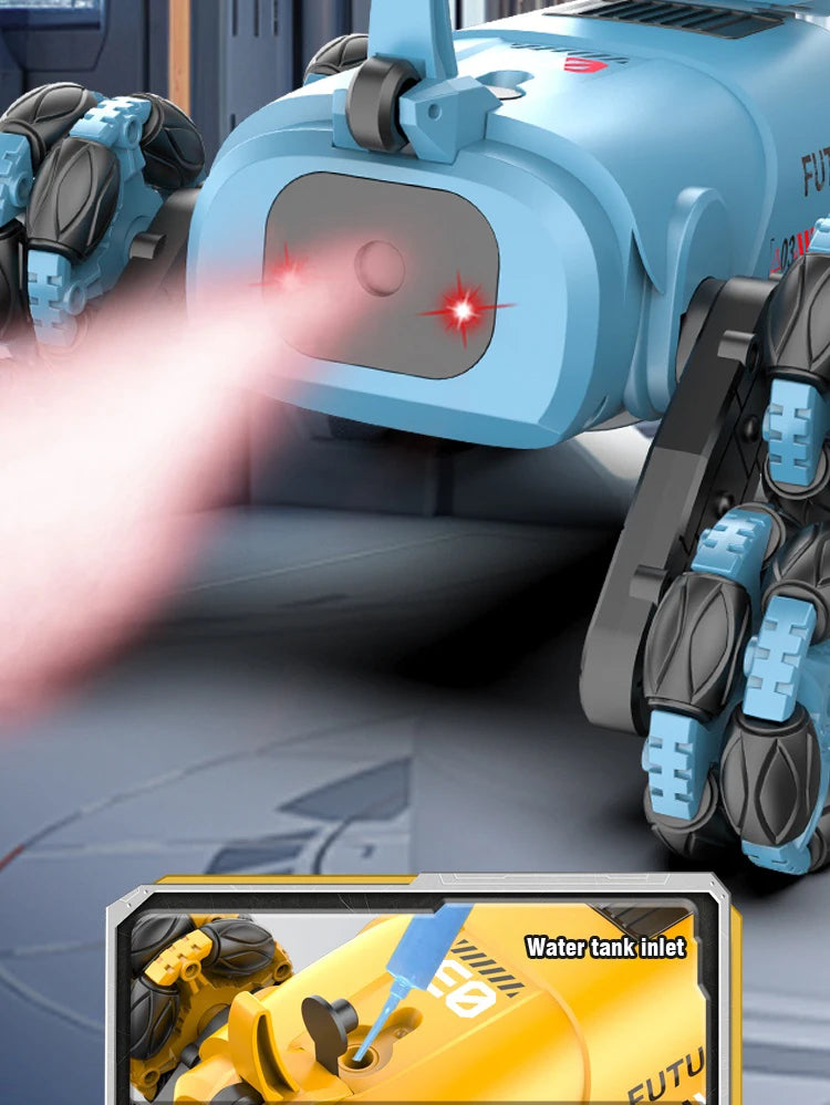 RC Robot Spray Dog Lights Music
