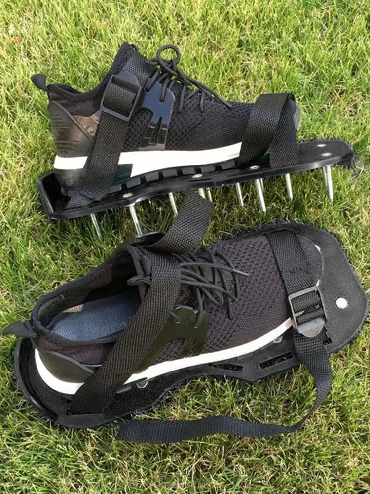 2pcs Universal Lawn Aerator Shoes with Adjustable Strap