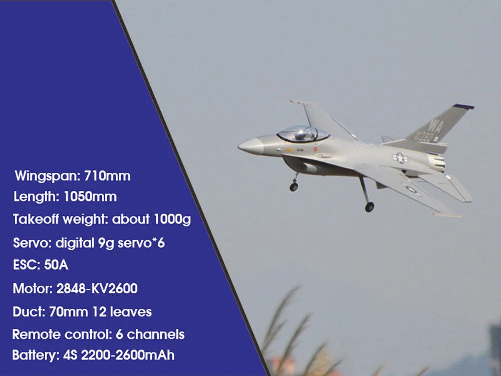 EDF Plane Jet F16 Fighting Falcon