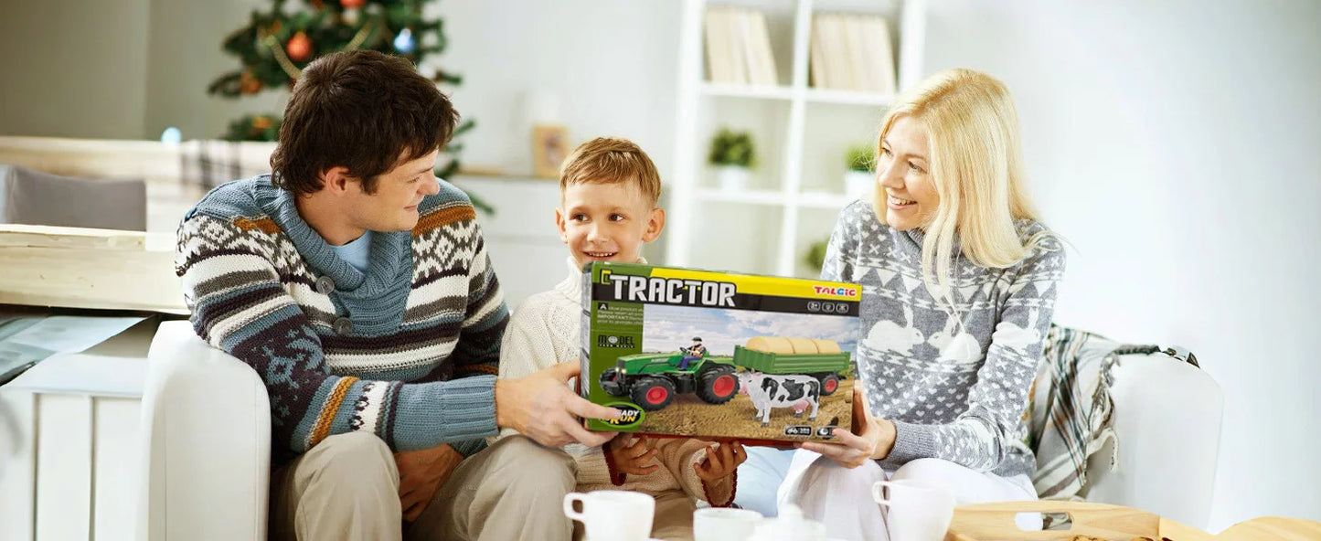 Remote Control Farm Tractor Toy - Realistic RC