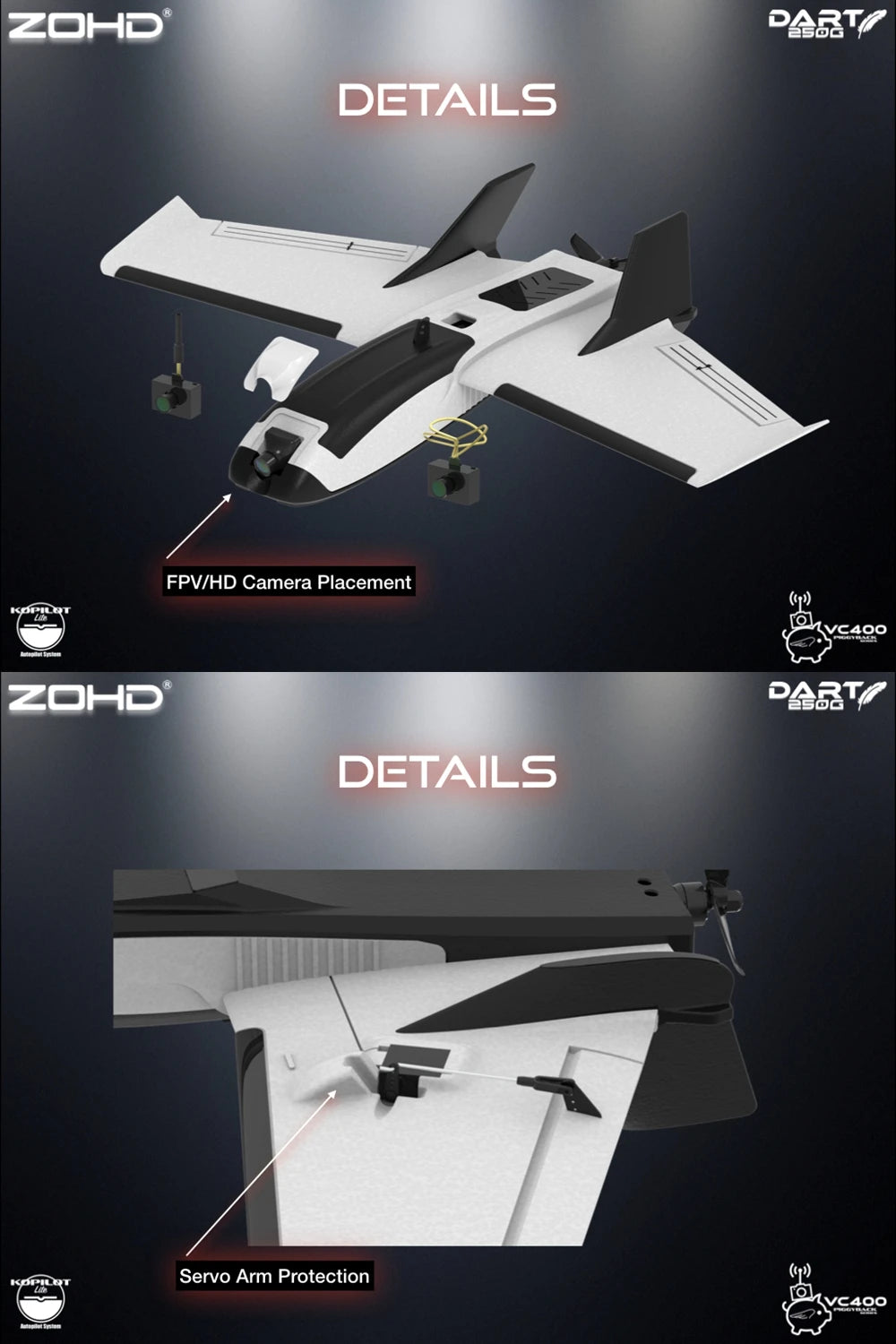 Sub-250 grams Sweep Forward Wing Airplane