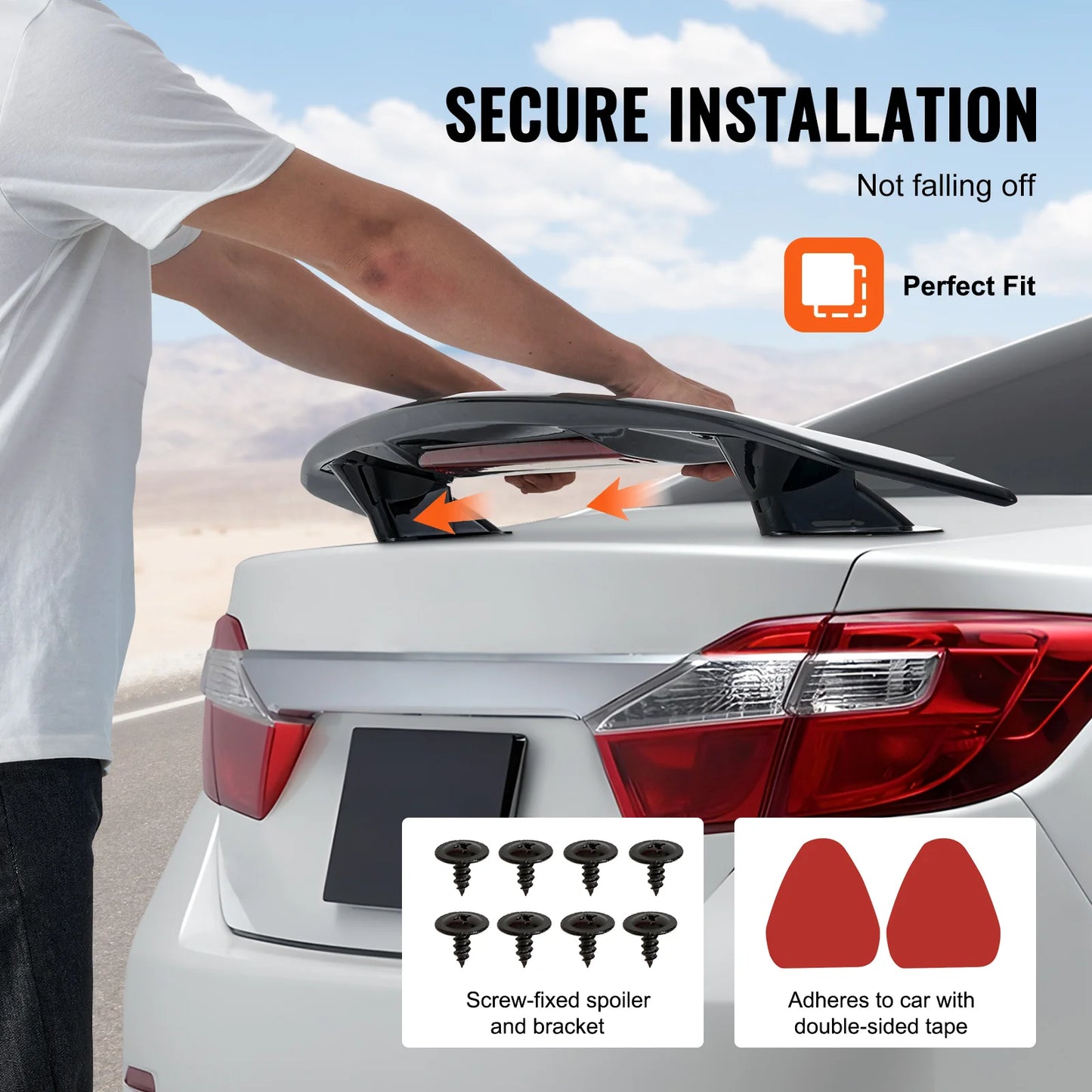 VEVOR GT Wing Car Spoiler 46.3 Universal Spoiler
