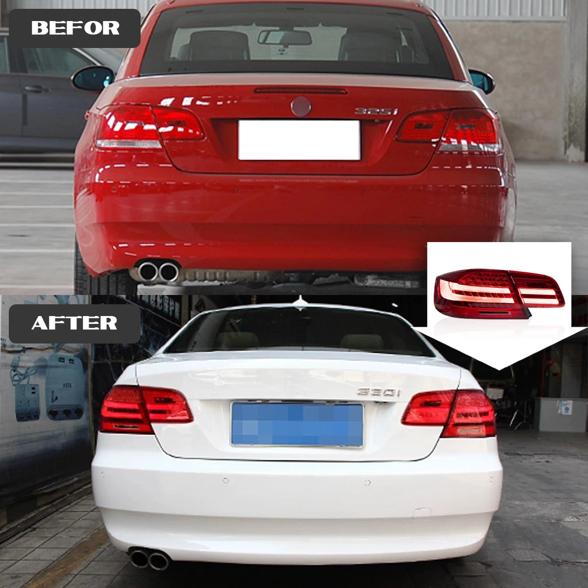 2006-2013 BMW M3 E92 Tail Light 330i 335i Lights LED