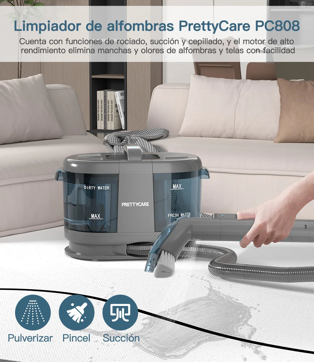 PrettyCare PC808 Cordless Carpet&Spot Vacuum Cleaner