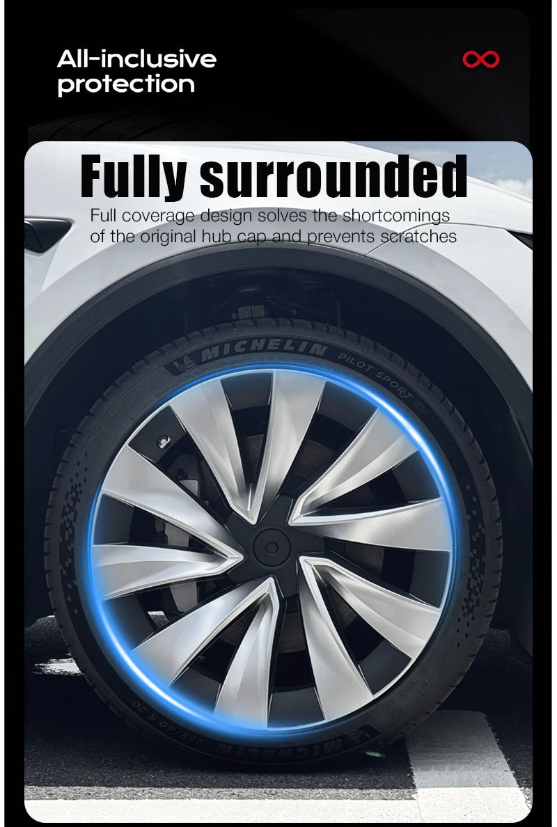 4PCS Wheel Cover 20 Inch for Tesla Model Y