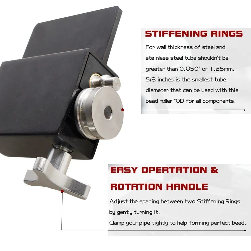 Pipe Tubing Beader Tool Manual Bead Roller