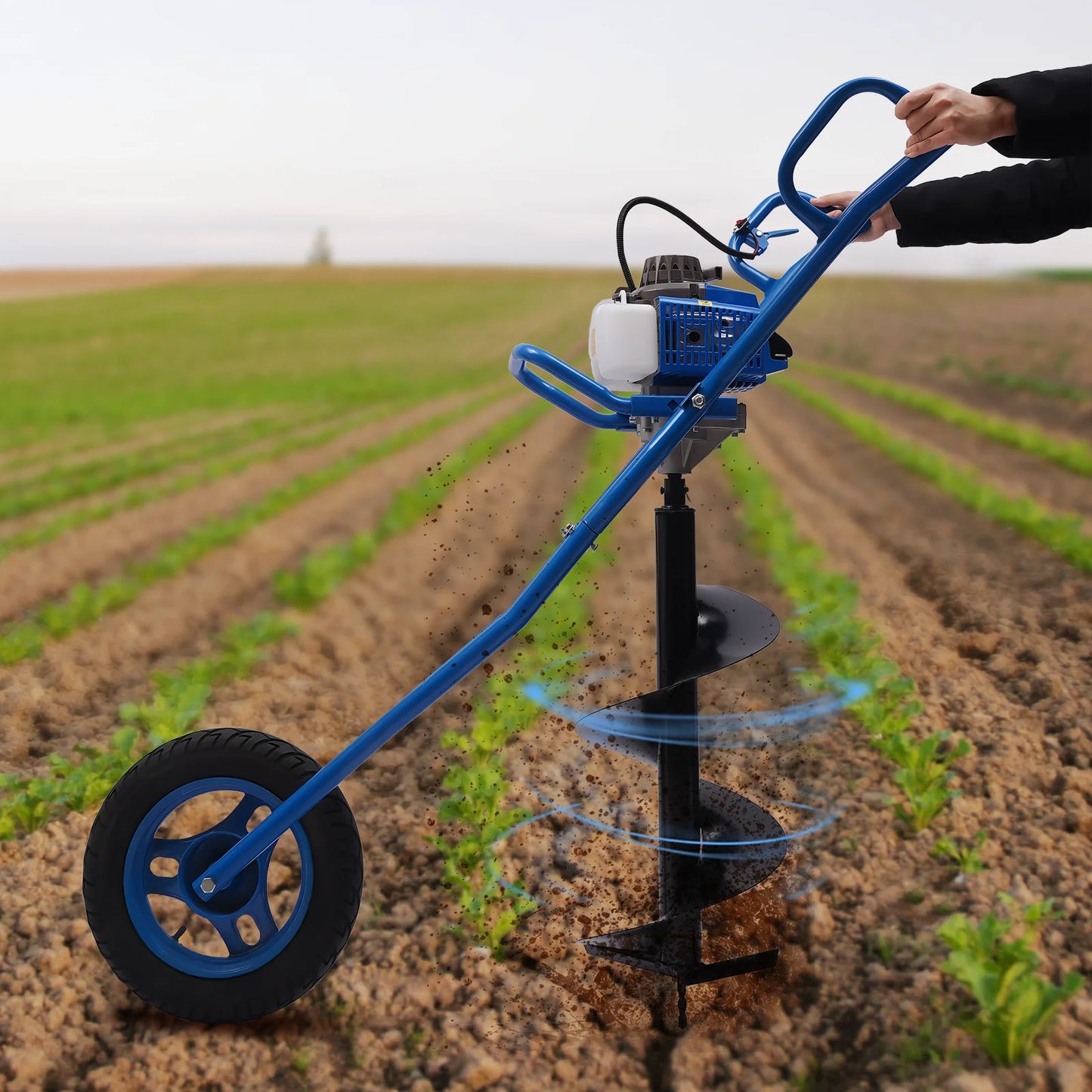 Earth Burrowing Blue with 2 Stroke WheeL