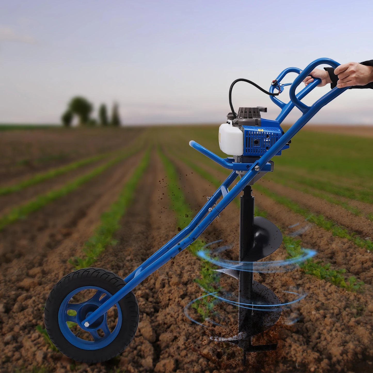 Earth Burrowing Blue with 2 Stroke WheeL