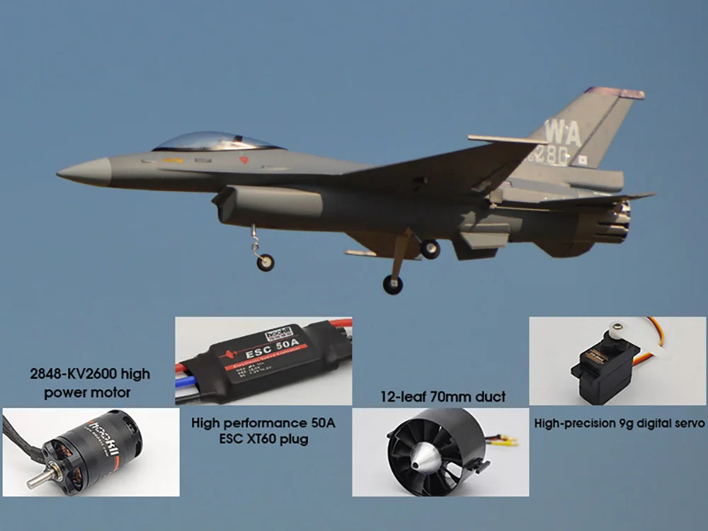 EDF Plane Jet F16 Fighting Falcon