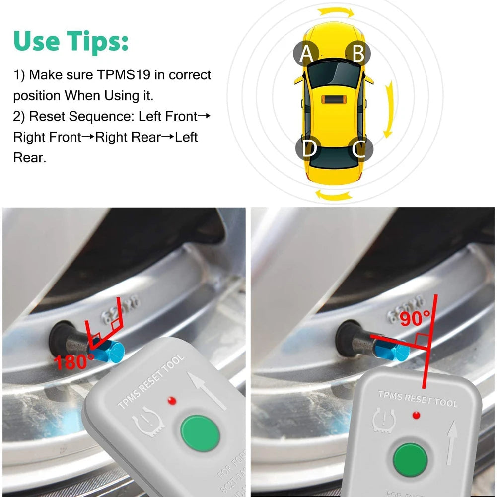 Tire Pressure Reset Instrument TPMS19 Tire Pressure Sensor