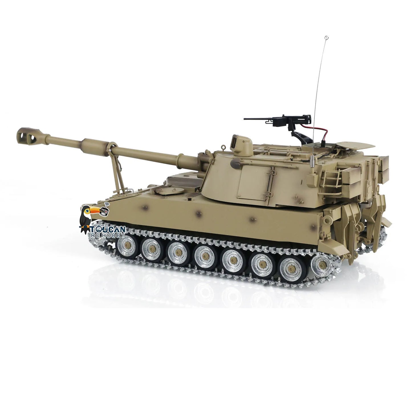 RC Military Tank Howitzer Metal Wheels