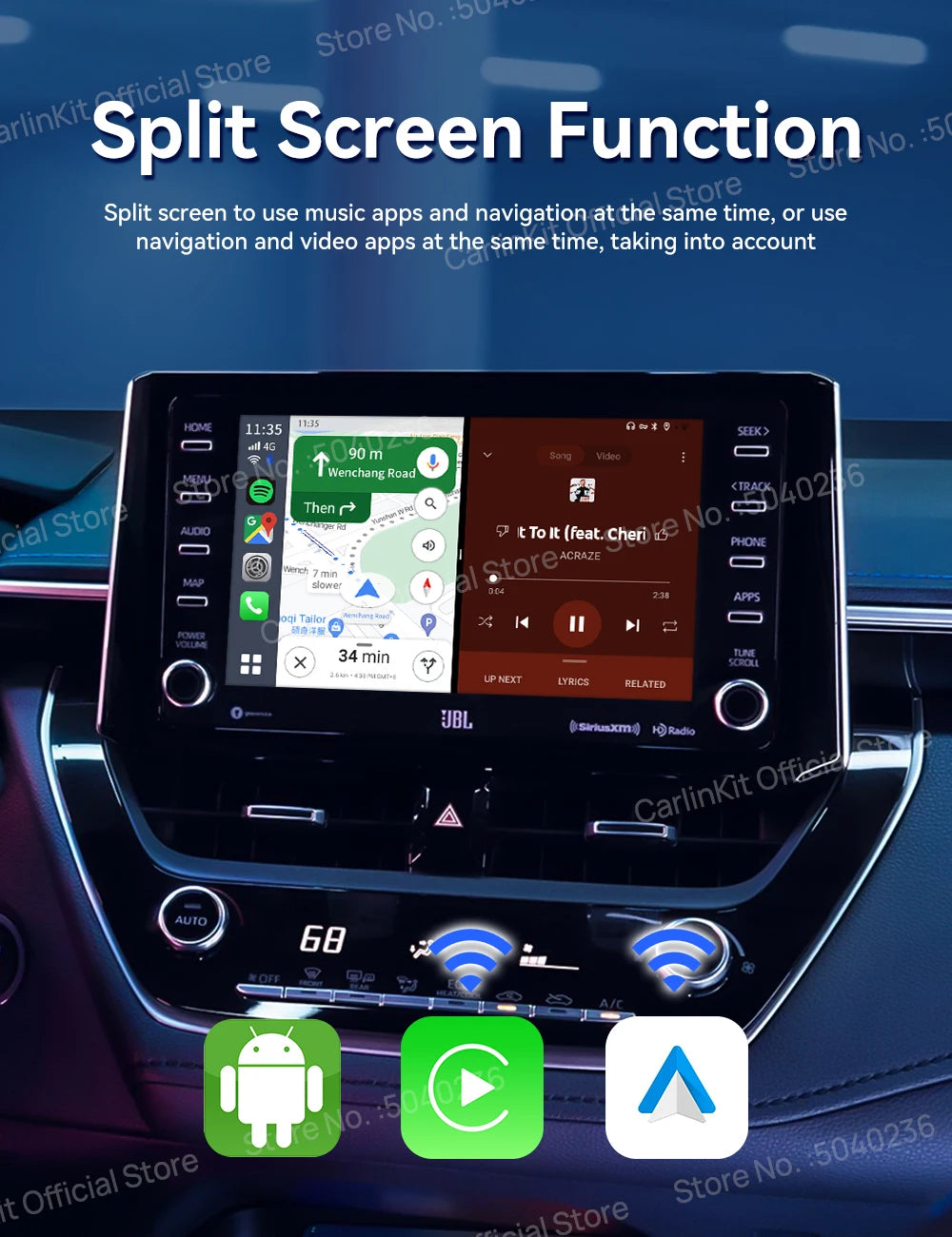 2025 CarlinKit 3 In 1 Android 13 Mini CarPlay Ai Box