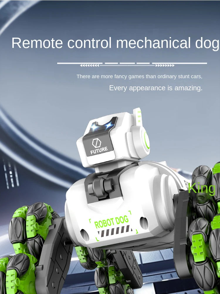 RC Robot Spray Dog Lights Music