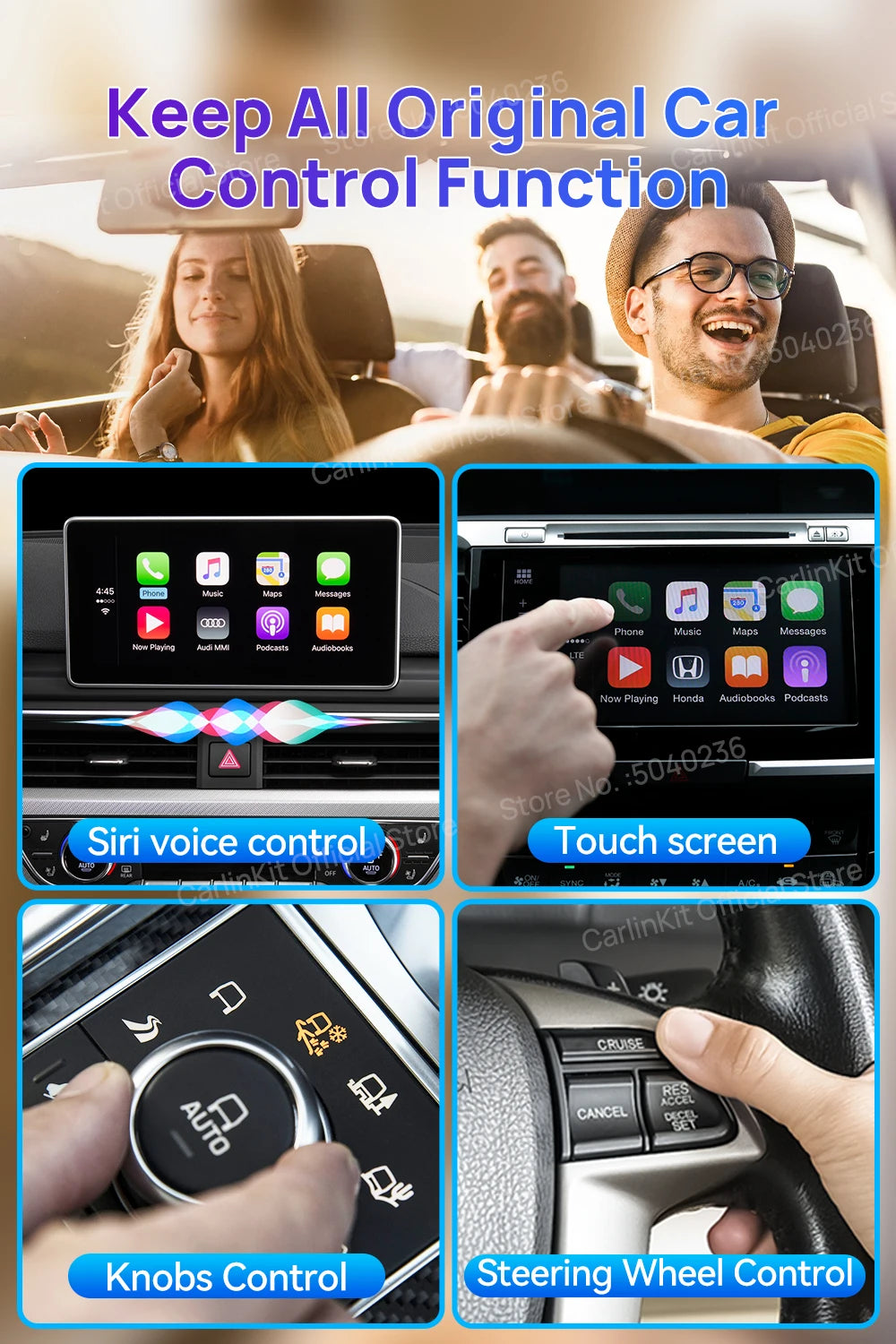 2025 CarlinKit 3 In 1 Android 13 Mini CarPlay Ai Box