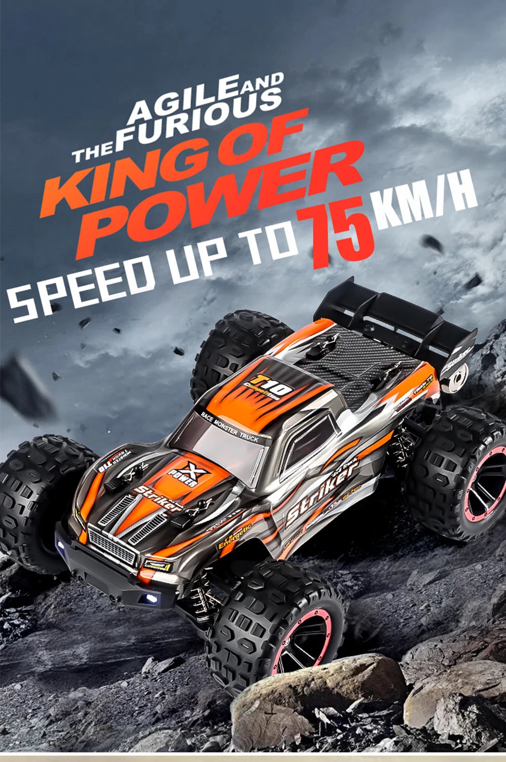 4WD RC Brushless High Speed Drift Monster