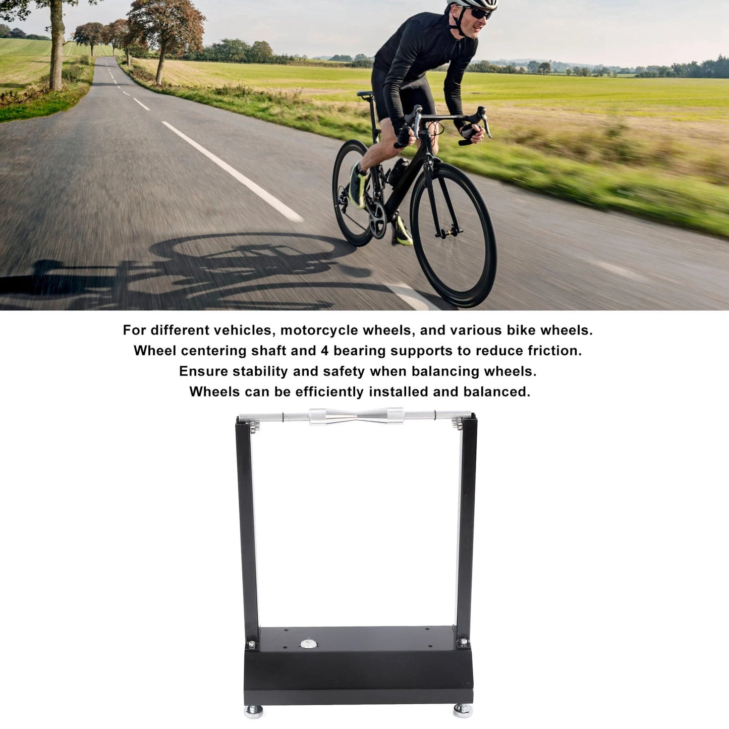 Wheel Balancer Motorcycle Rim Tire Balancing Spin