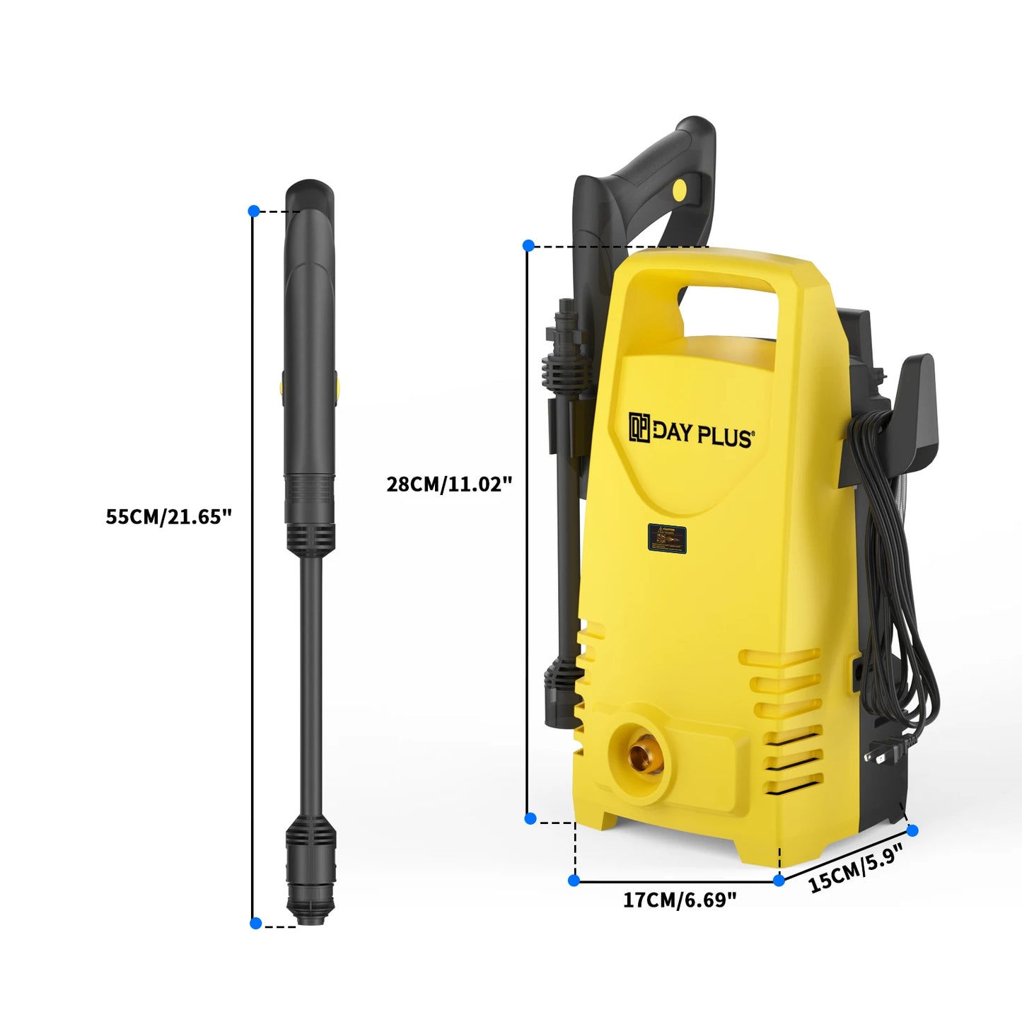 1800W 1.6GPM Electric Power Washer with 3-in-1 Nozzle