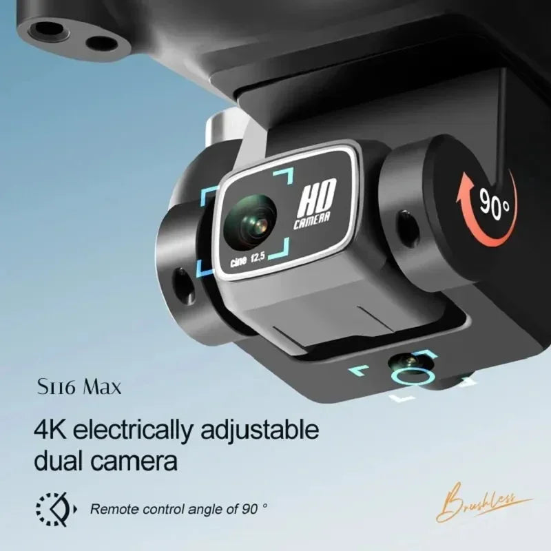 MAX Drone Professional 3 Batteries 8K Dual Camera Optica
