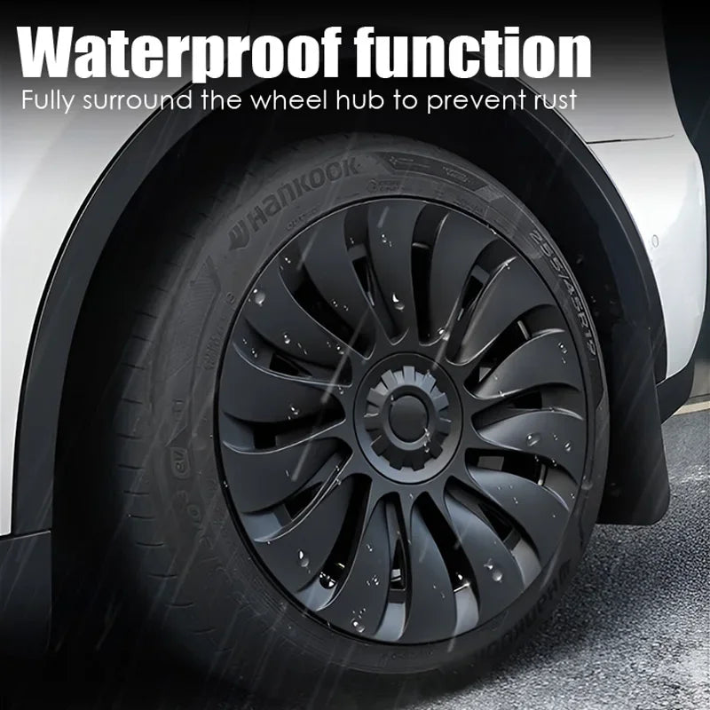 YIKUN 4PCS Wheel Cover for Tesla Model Y 19 Inch