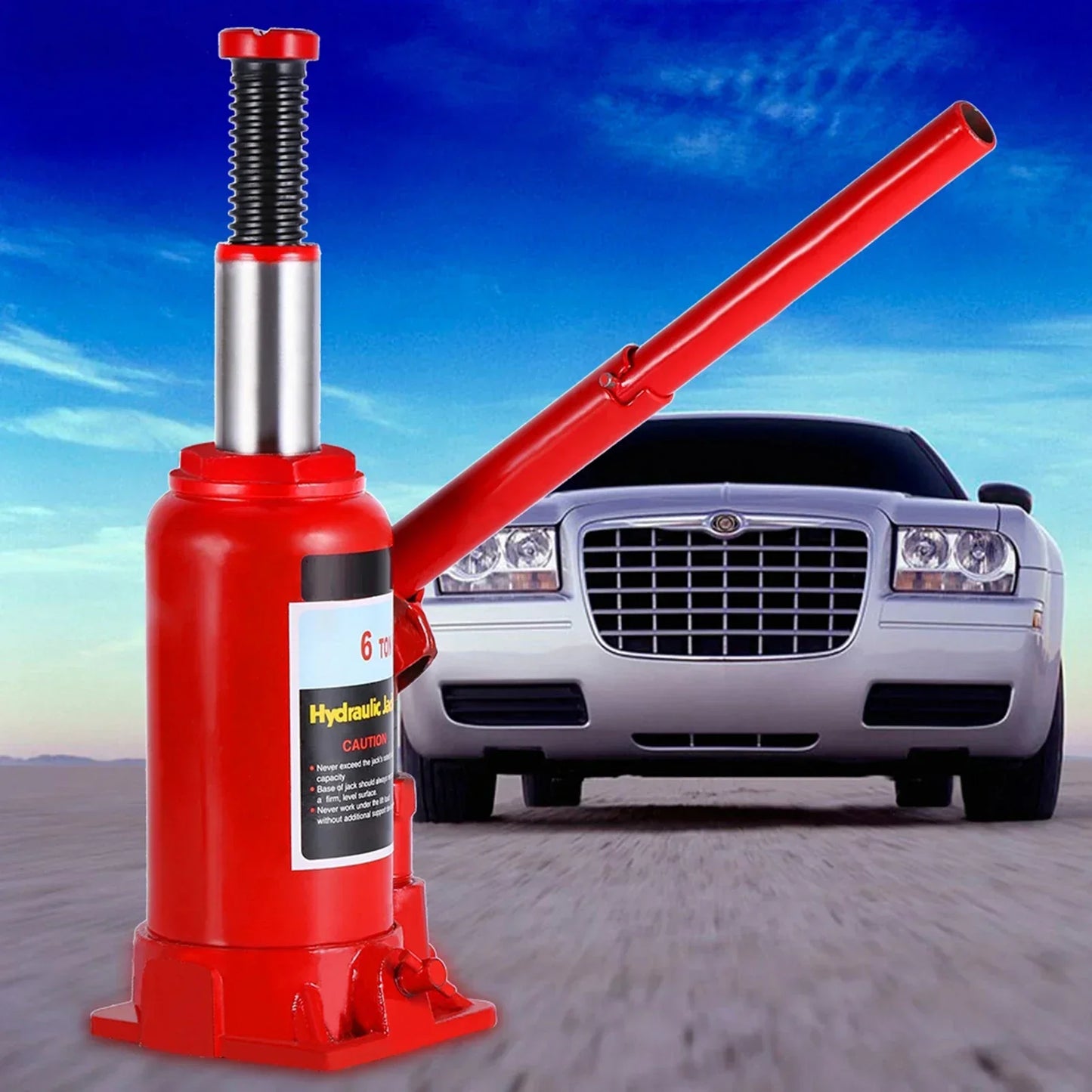 6T Heavy Duty Hydraulic Bottle Jack Lifting