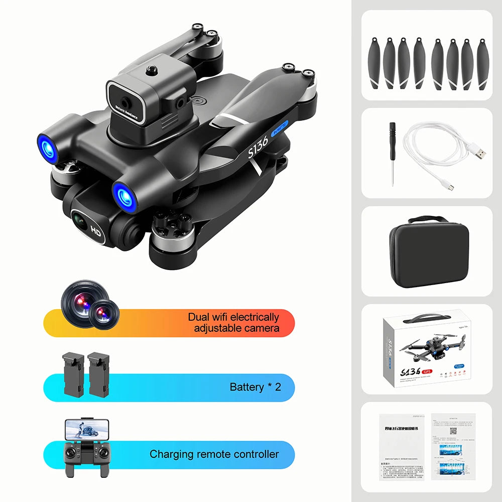 DUAL Camera Aerial Photography RC Drone