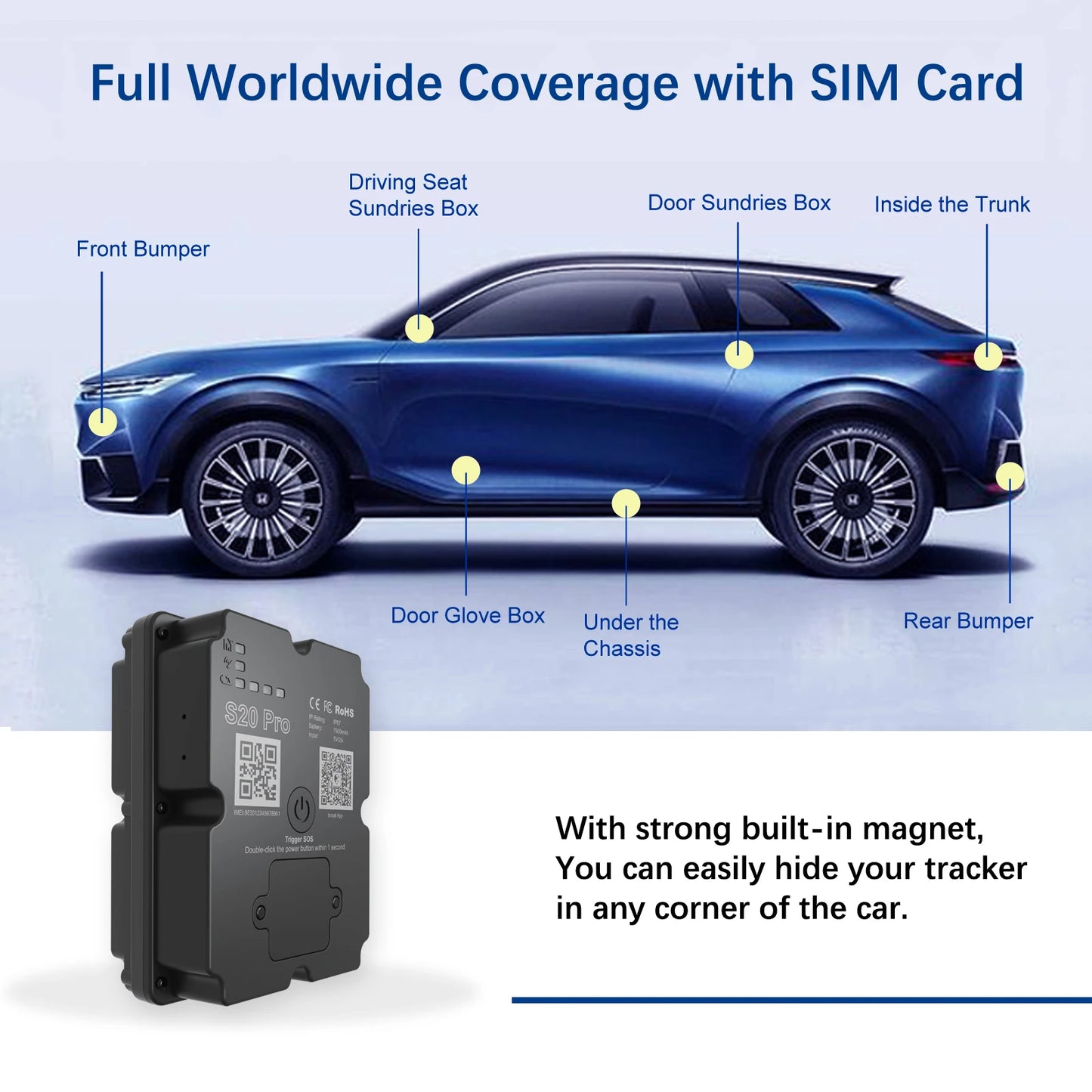 Wholesale Hidden 4G GPS Tracker 5M Accuracy Real Tracking