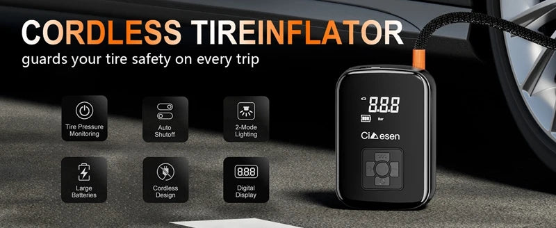 Car Wireless Air Pump 150PSI Portable Electric Tire I