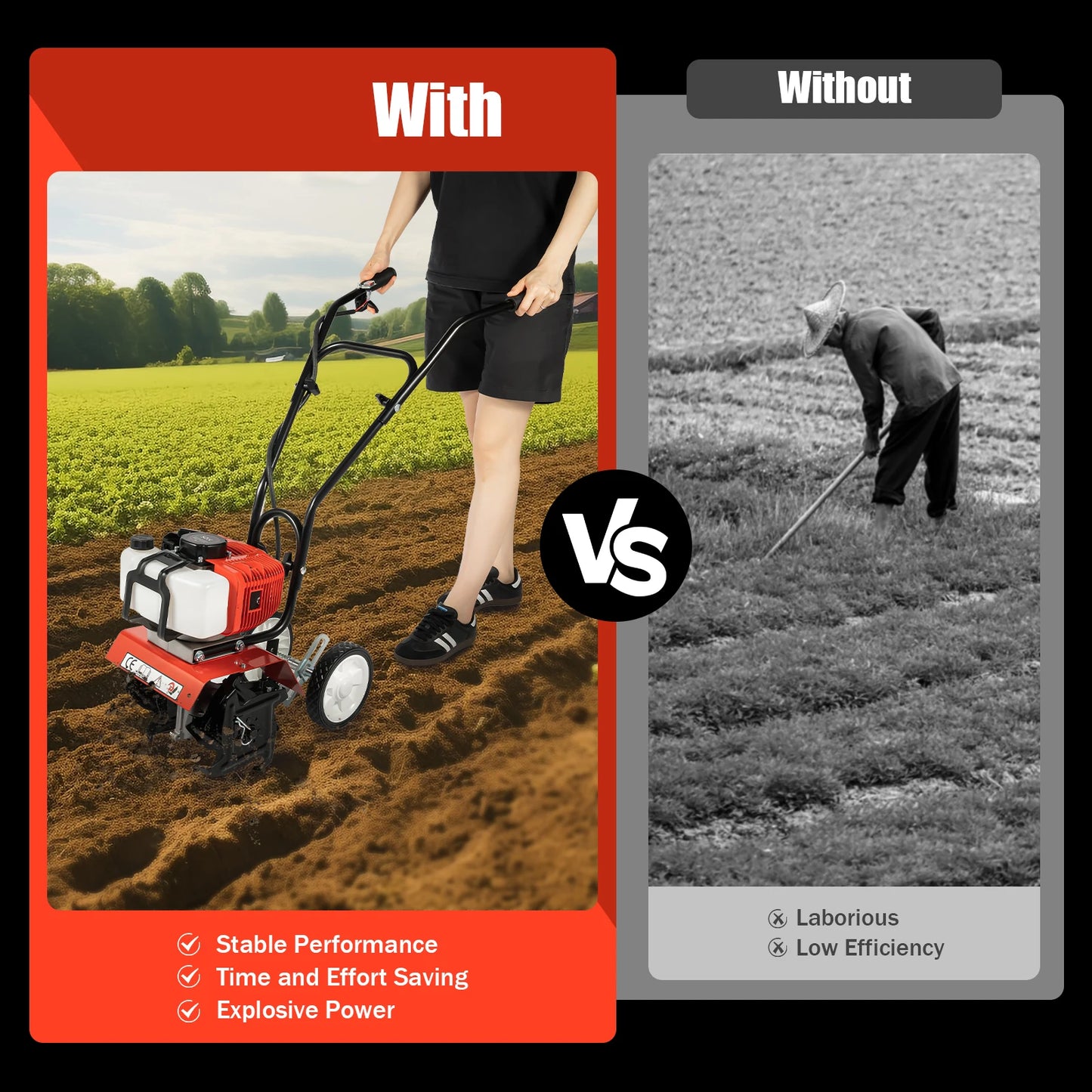 52CC Gasoline Tiller Cultivator