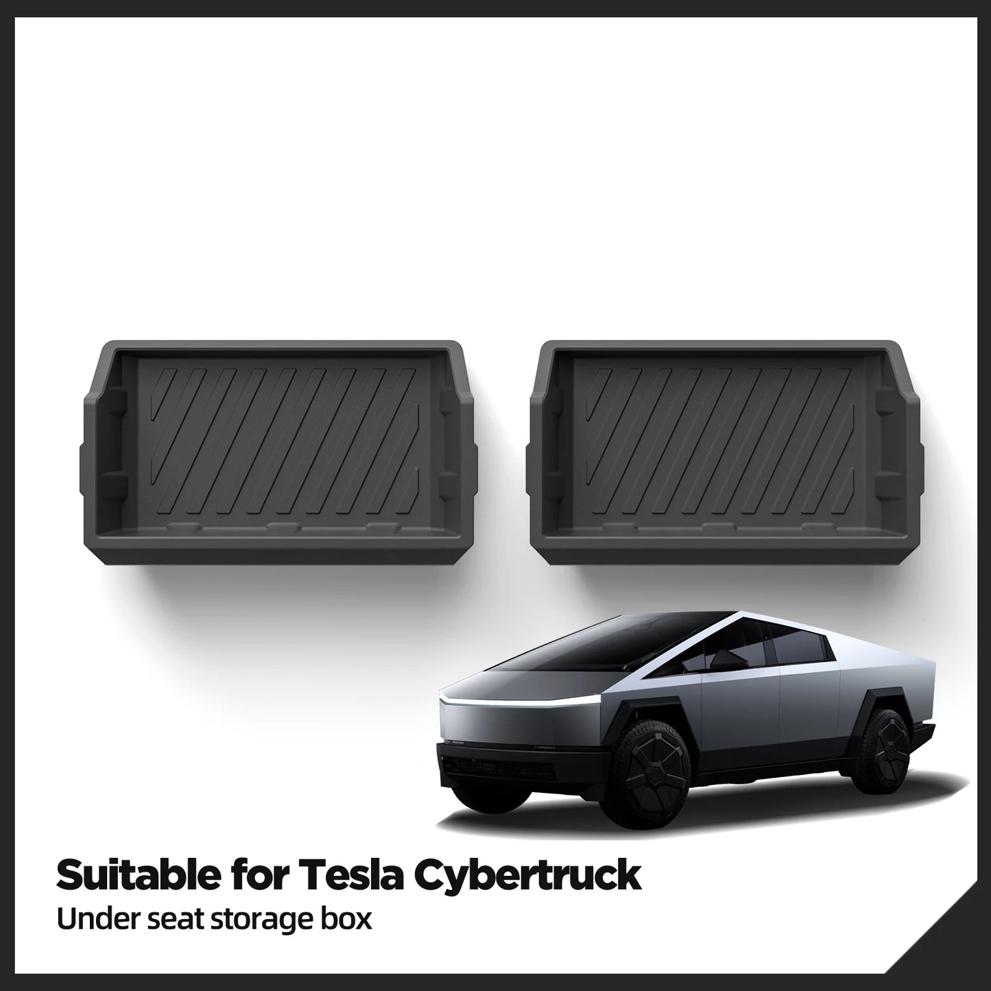 for Tesla Cybertruck Under Seat Storage Box
