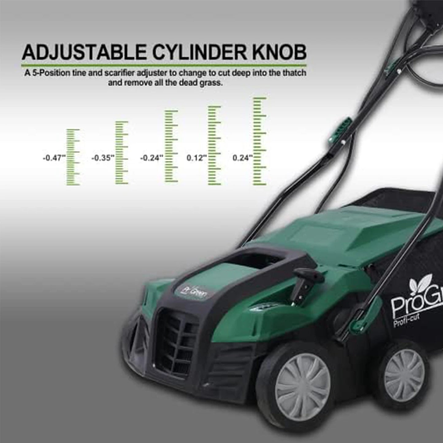 2-in-1 Electric Garden Scarifier & Dethatche