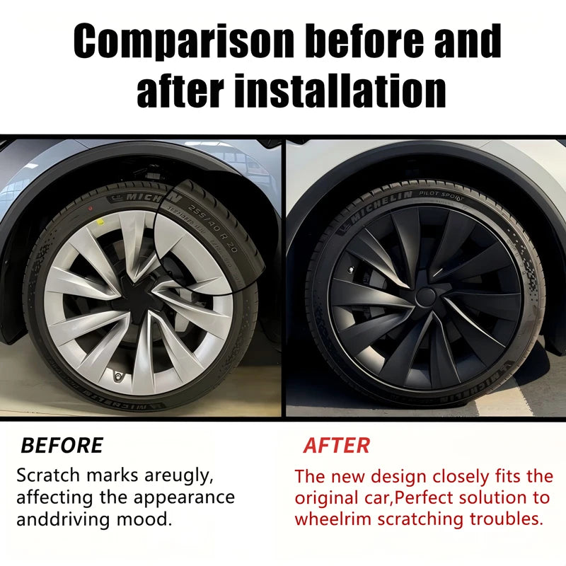 4PCS Wheel Cover 20 Inch for Tesla Model Y