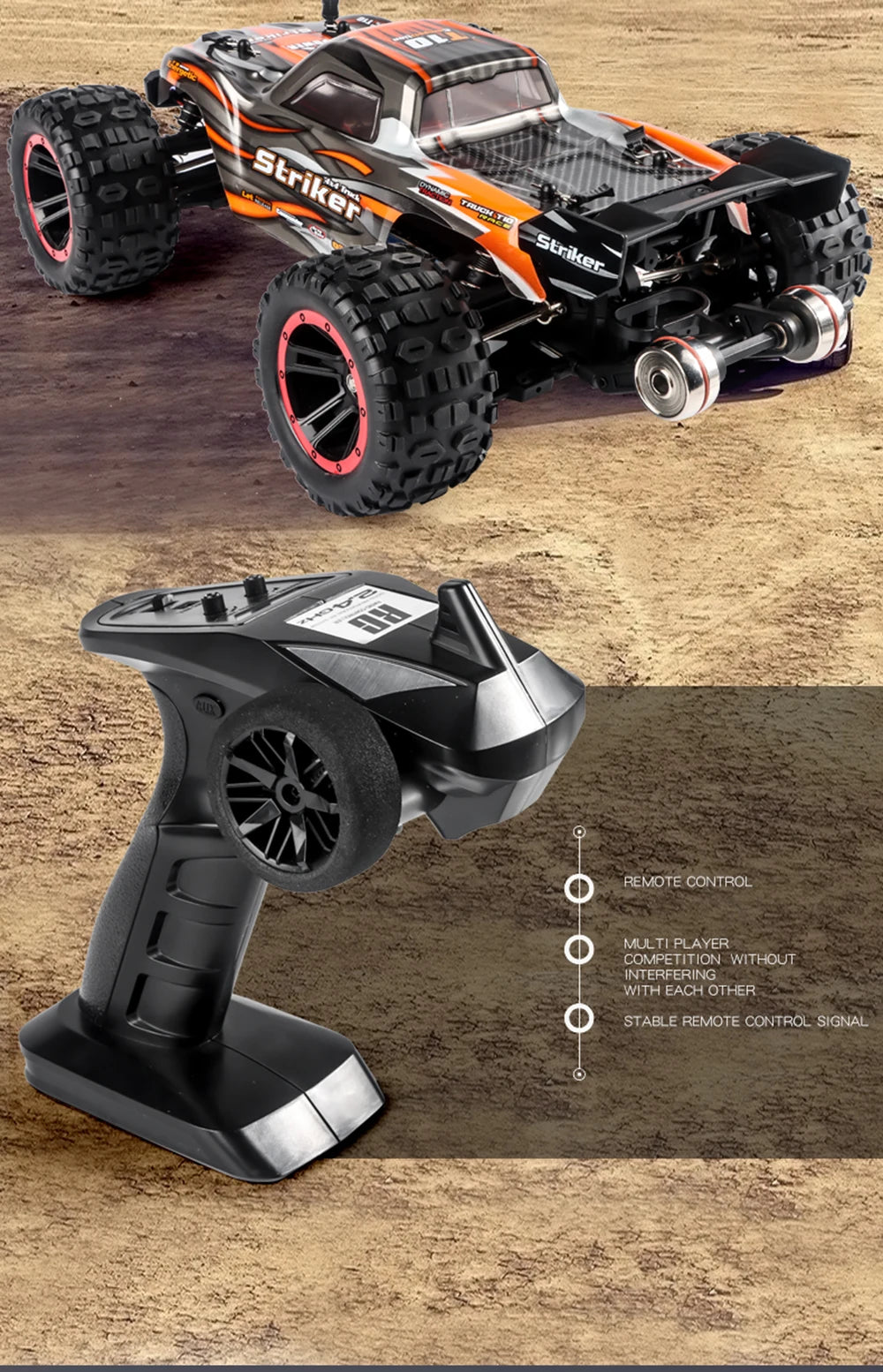 4WD RC Brushless High Speed Drift Monster