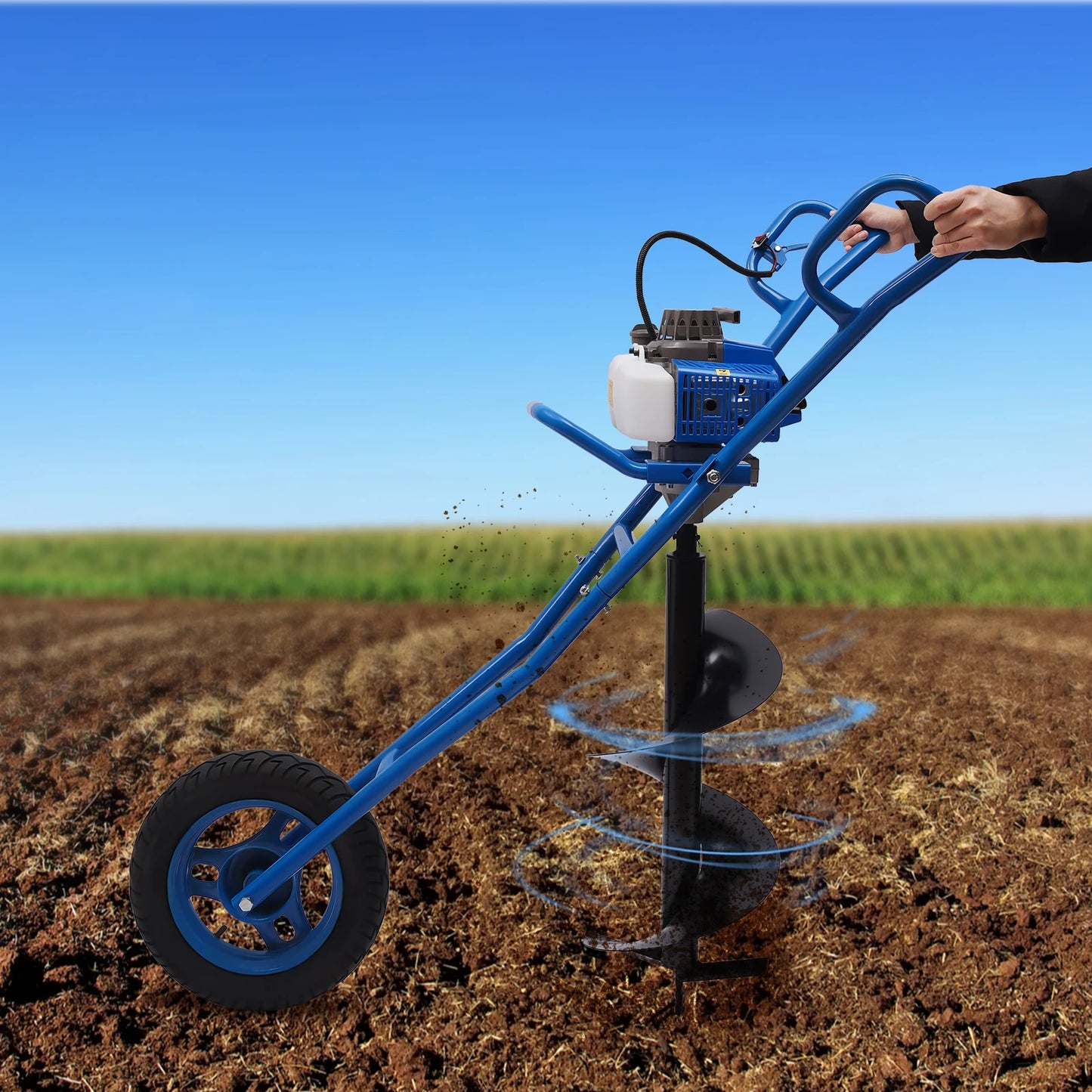 Earth Burrowing Blue with 2 Stroke WheeL