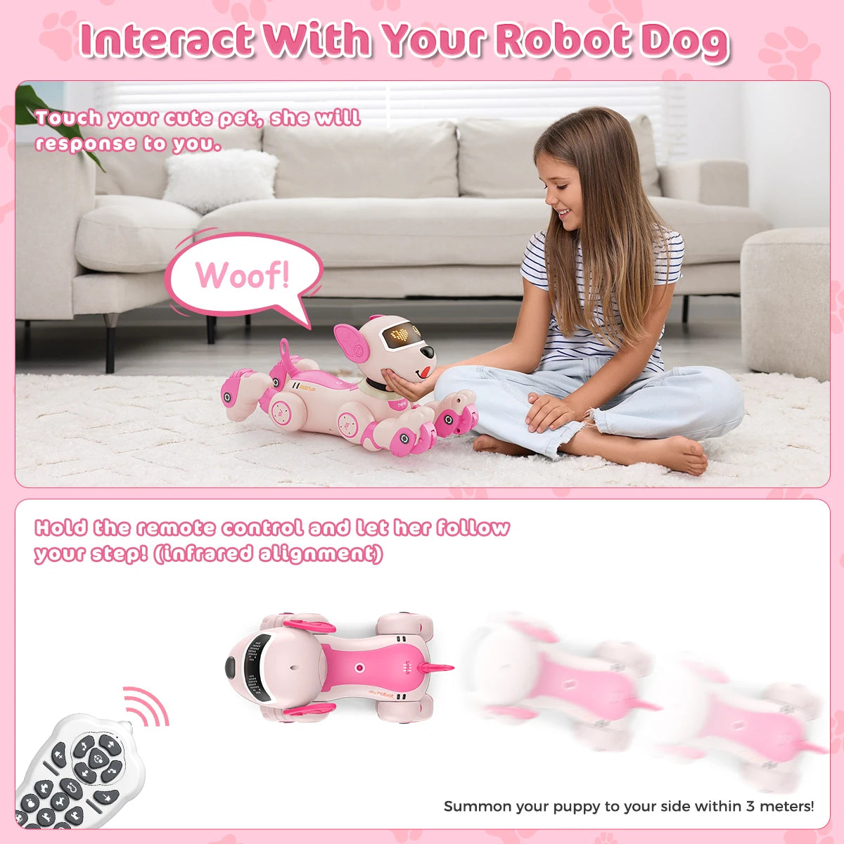 Robot Dog Toy for Kids Voice RC