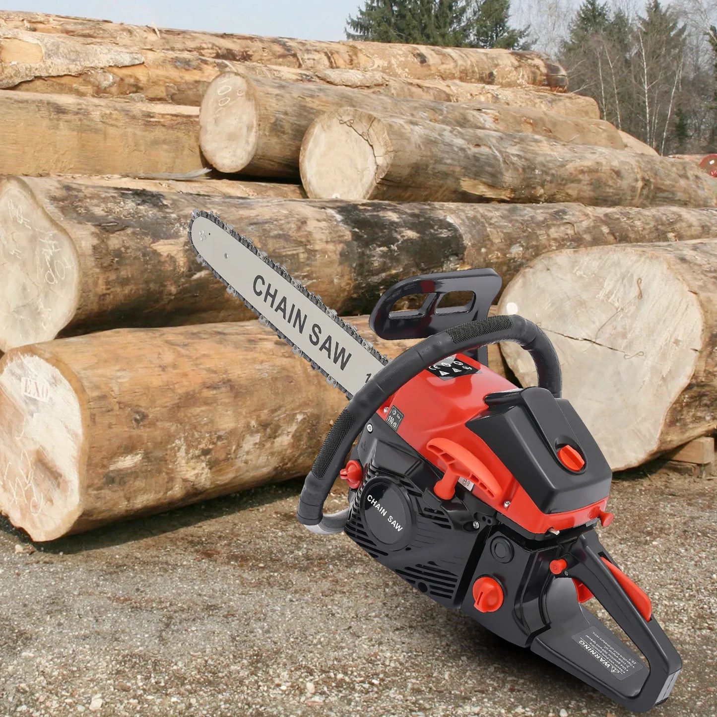18 Inch Gasoline Chainsaw 58cc Handheld