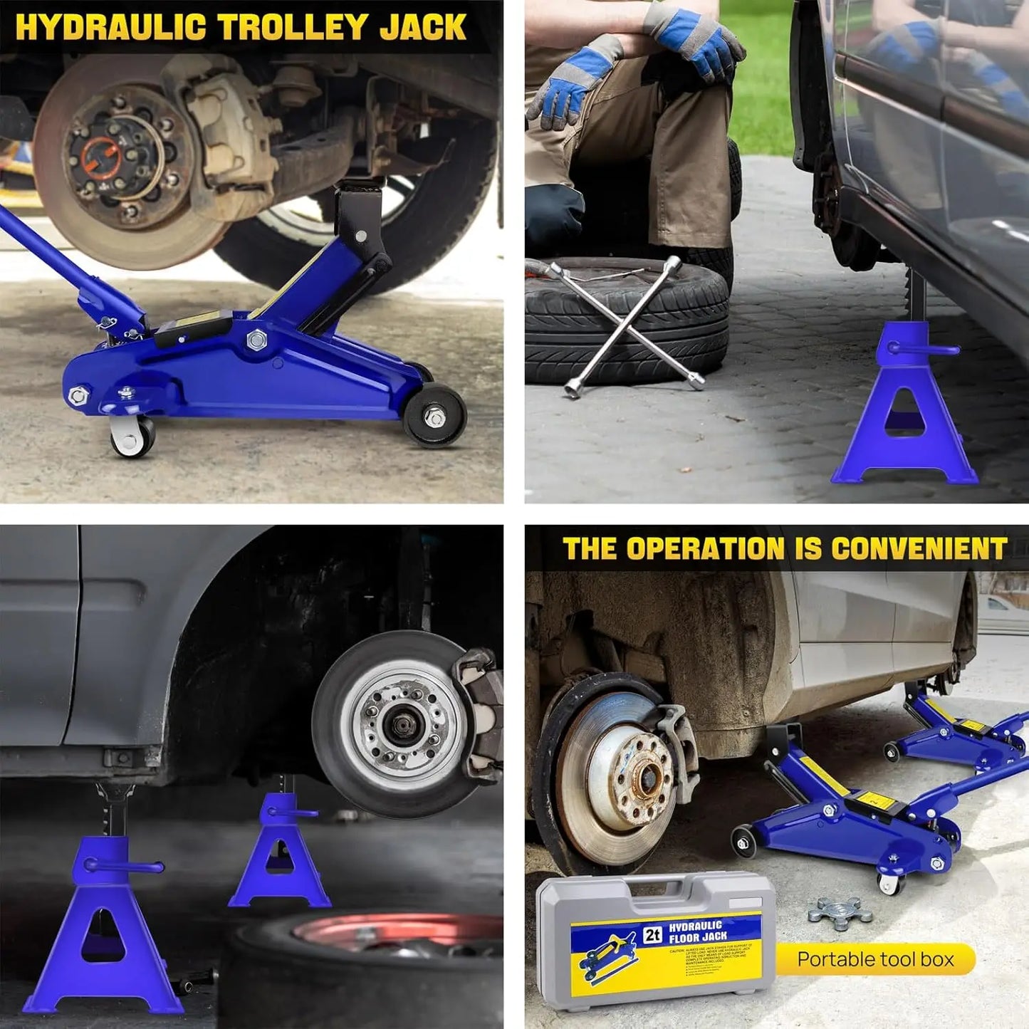 Floor Jack & Stand Combo-2 Ton Low
