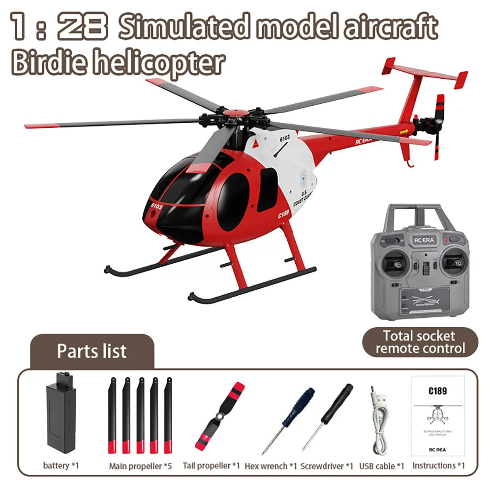 RC Fixed Height Single Blade Flybarless Helicopter