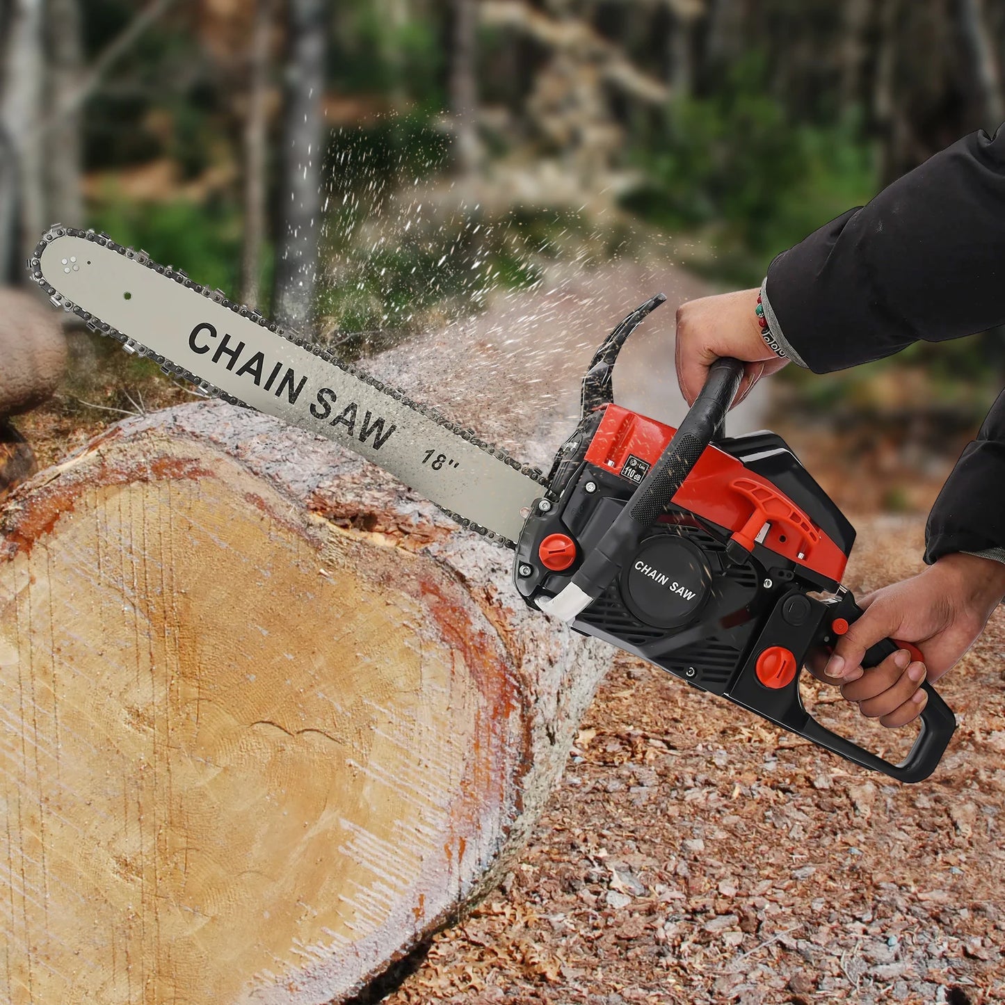 18 Inch Gasoline Chainsaw 58cc Handheld