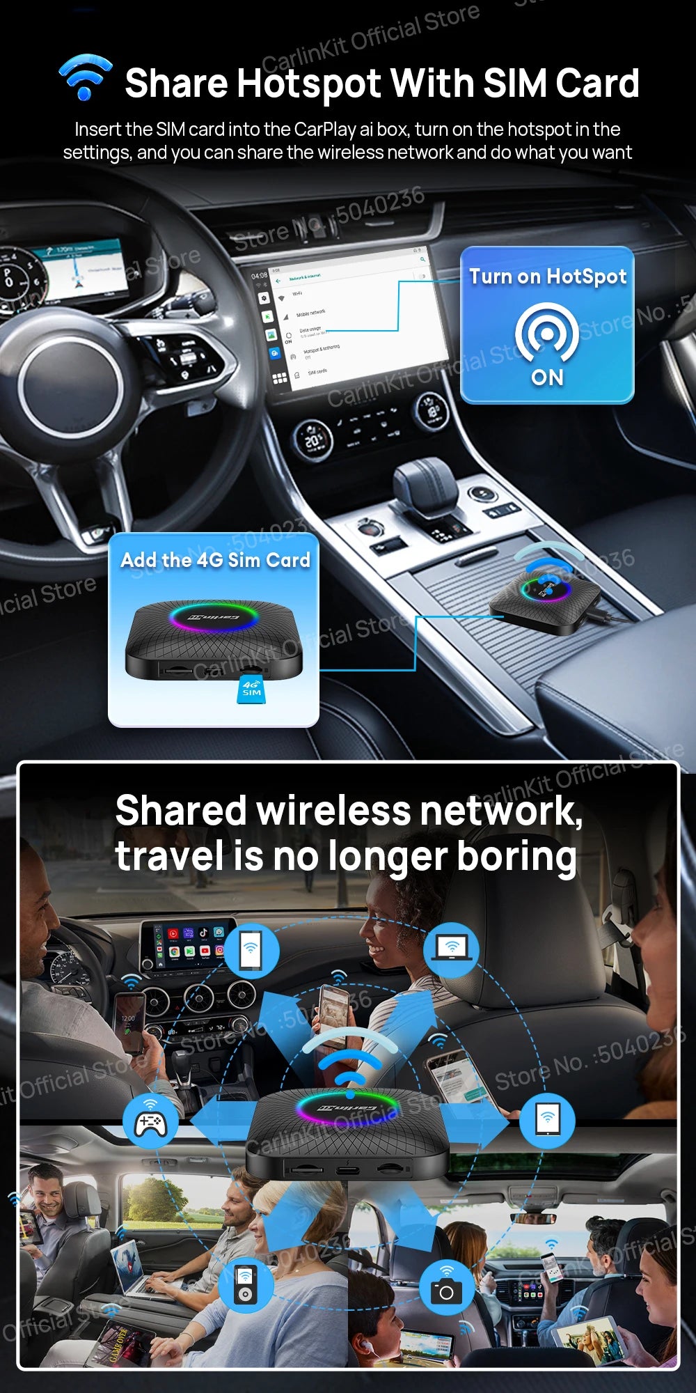 2025 CarlinKit 3 In 1 Android 13 Mini CarPlay Ai Box