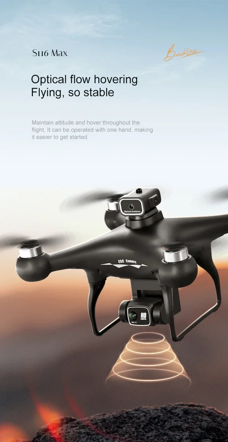 MAX Drone Professional 3 Batteries 8K Dual Camera Optica