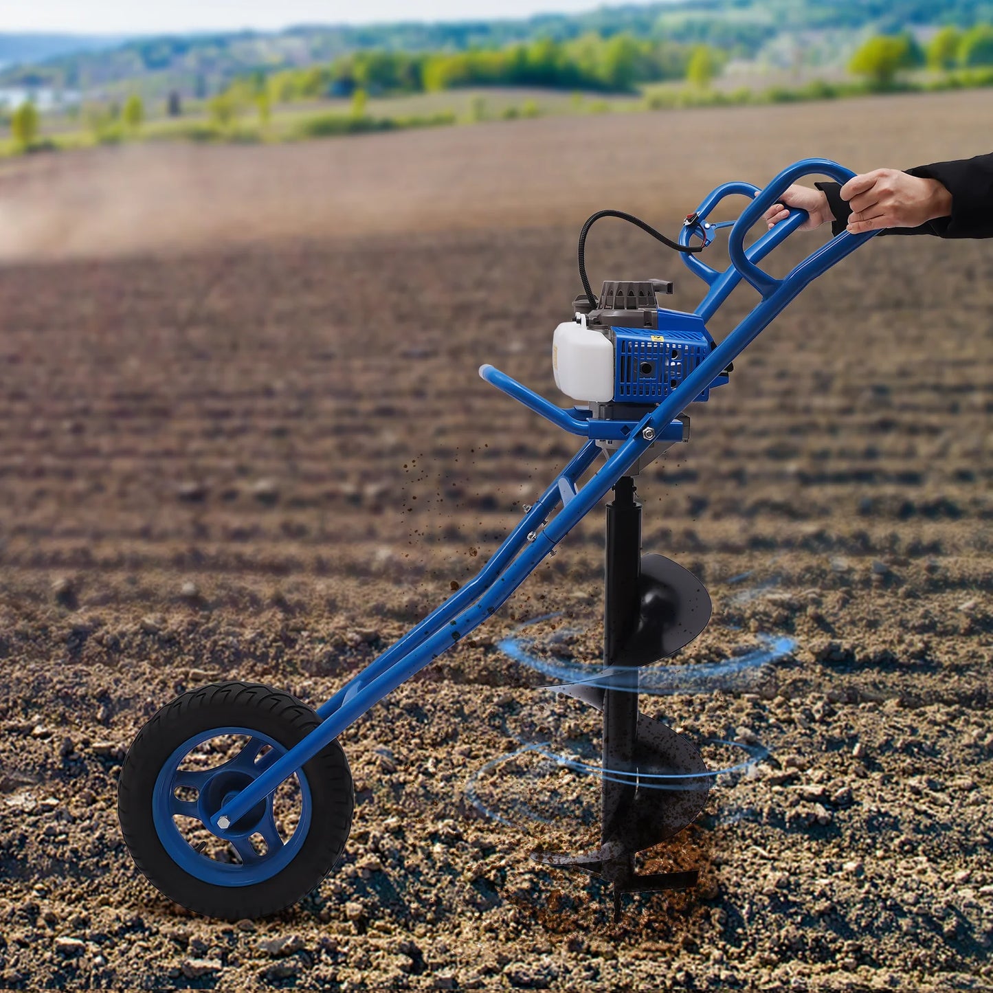 Earth Burrowing Blue with 2 Stroke WheeL